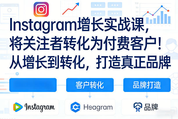 Instagram增长实战课，将关注者转化为付费客户！从增长到转化，打造真正品牌(双语字幕)-知识星球