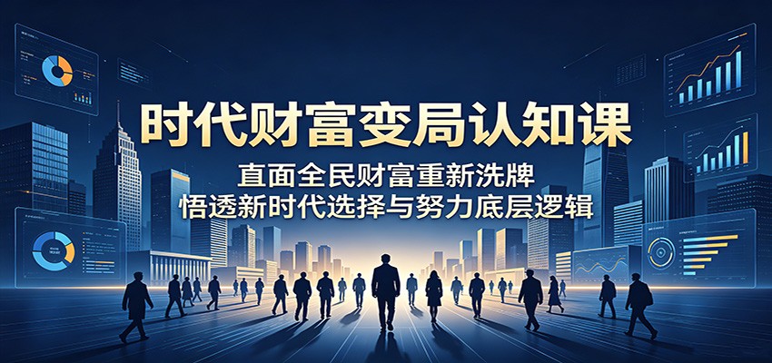 时代财富变局认知课：直面全民财富重新洗牌，悟透新时代选择与努力底层逻辑-知识星球