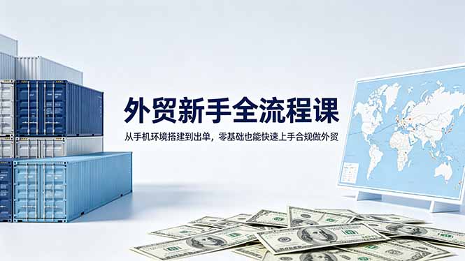 外贸新手全流程课：从手机环境搭建到出单，零基础也能快速上手合规做外贸-知识星球
