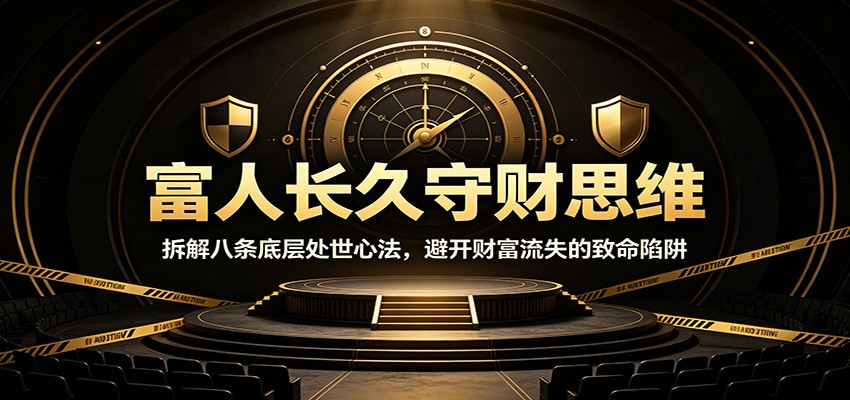 富人长久守财思维：拆解八条底层处世心法，避开财富流失的致命陷阱-知识星球
