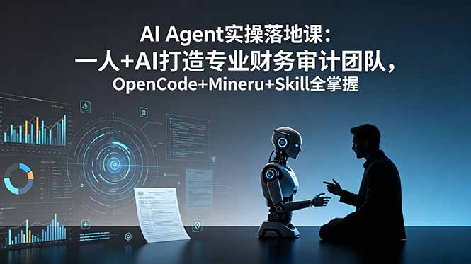 AI Agent实操落地课：一人+AI打造专业财务审计团队，OpenCode+Mineru+Skill全掌握-知识星球