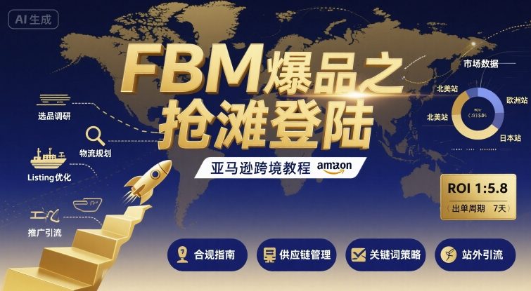 FBM爆品之抢滩登陆-亚马逊跨境教程-知识星球
