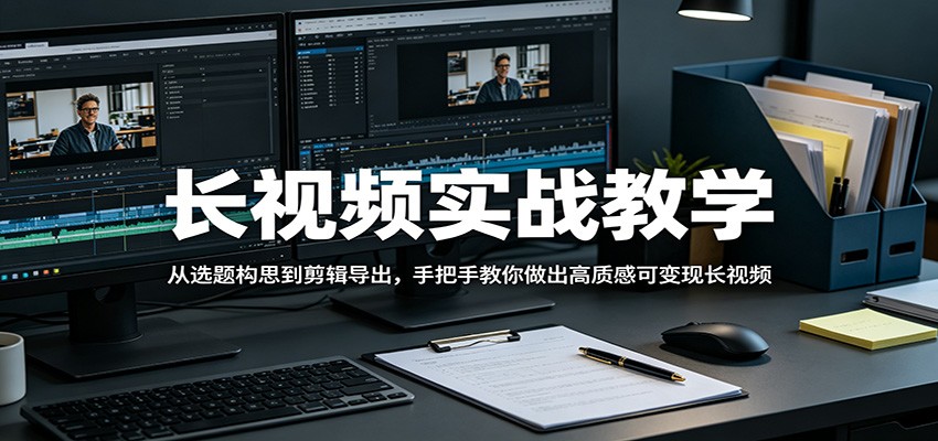 长视频实战教学，从选题构思到剪辑导出，手把手教你做出高质感可变现长视频-知识星球