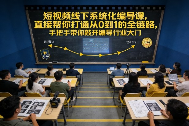 短视频线下系统化编导课,直接帮你打通从0到1的全链路,手把手带你敲开编导行业大门-知识星球