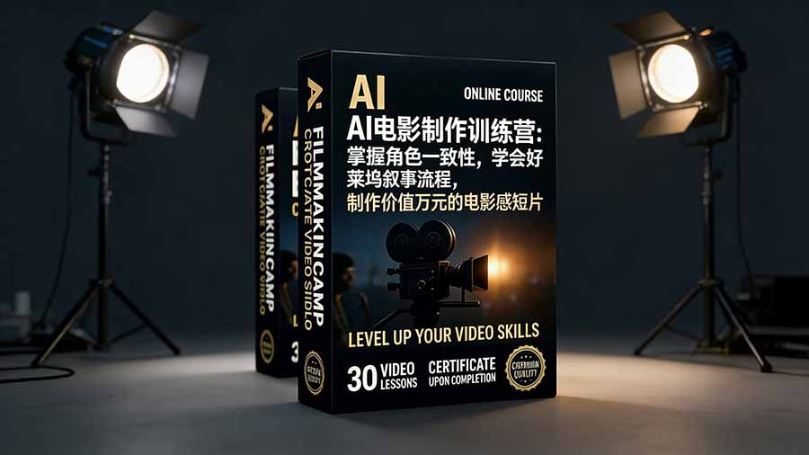 AI电影制作训练营：掌握角色一致性，学会好莱坞叙事流程，制作价值万元的电影感短片-知识星球