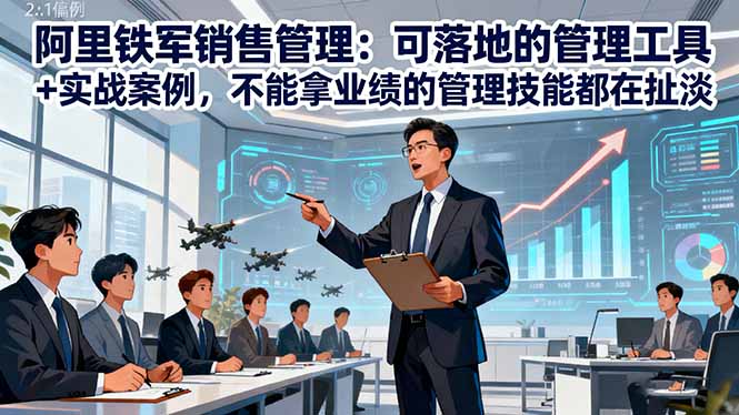 阿里铁军销售管理：可落地的管理工具+实战案例，不能拿业绩的管理都在扯淡-知识星球
