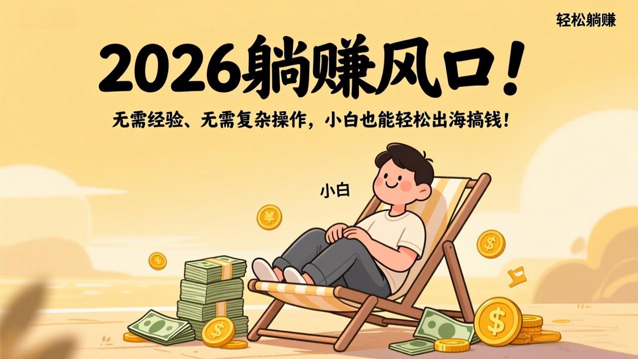 2026躺赚风口！无需经验、无需复杂操作，小白也能轻松出海搞钱！-知识星球