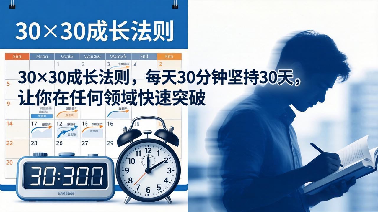 付费文章：30×30成长法则，每天30分钟坚持30天，让你在任何领域快速突破-知识星球