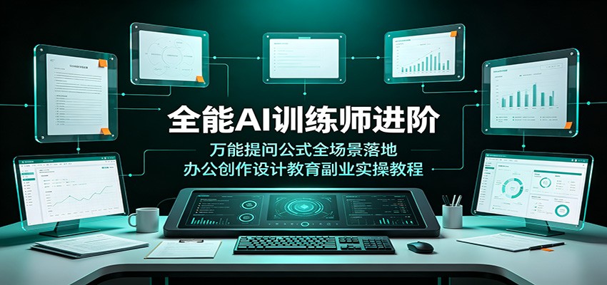全能AI训练师进阶：万能提问公式全场景落地，办公创作设计教育副业实操教程-知识星球