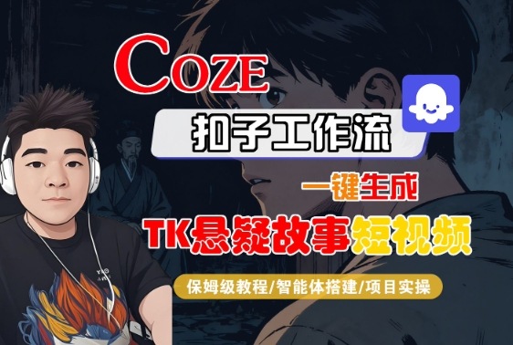 Coze扣子智能体工作流一键生成“TK悬疑故事“短视频，全流程保姆级教学-知识星球