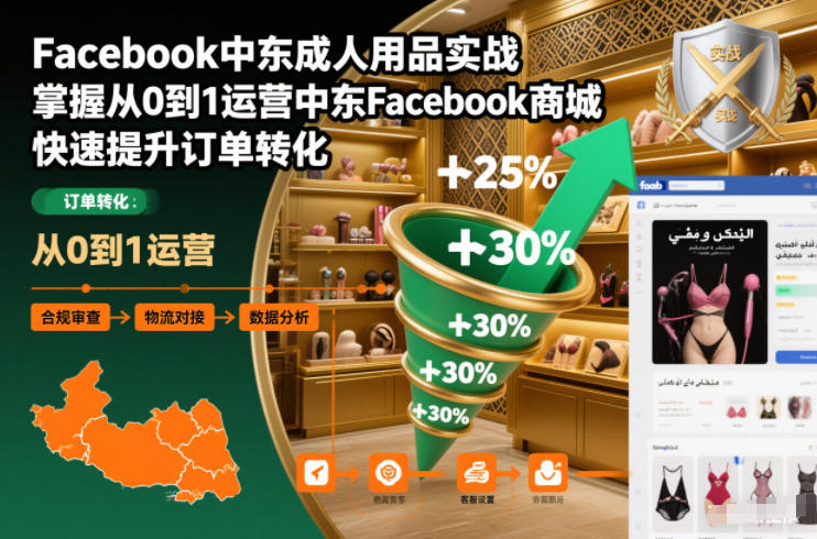 Facebook中东成人用品实战,掌握从0到1运营中东Facebook商城,快速提升订单转化-知识星球