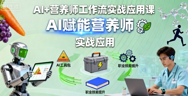 AI+营养师工作流实战应用课，AI赋能营养师-知识星球