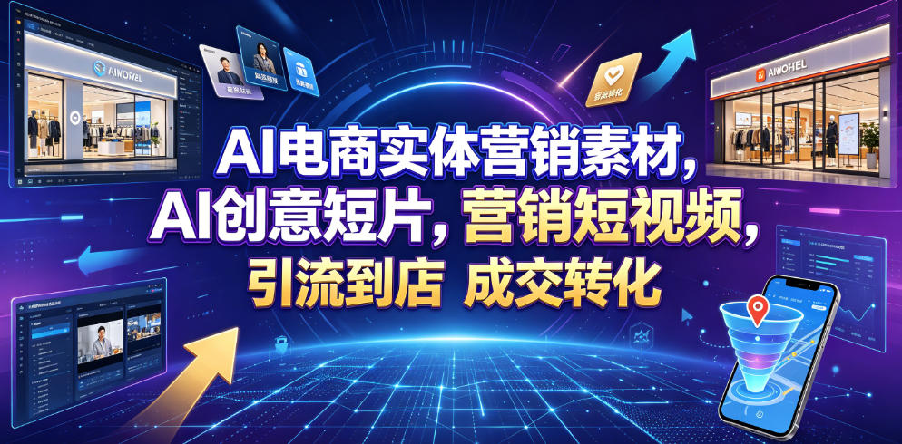 AI电商实体营销素材，AI创意短片，高效打造营销短视频，轻松引流到店，稳定提升门店客流与成交转化-知识星球