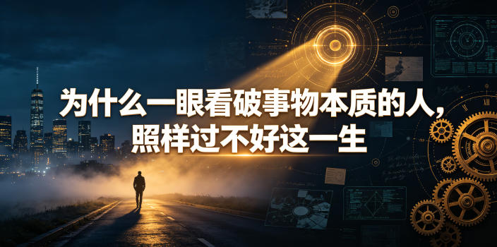 付费文章：为什么一眼看破事物本质的人，照样过不好这一生-知识星球