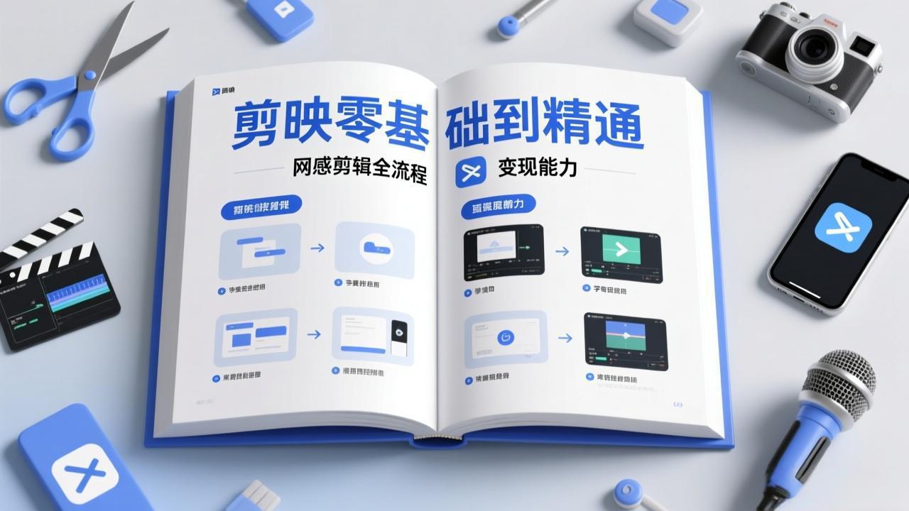 剪映零基础也能快速上手，从入门到精通掌握网感剪辑全流程，掌握能直接变现的剪辑能力-知识星球