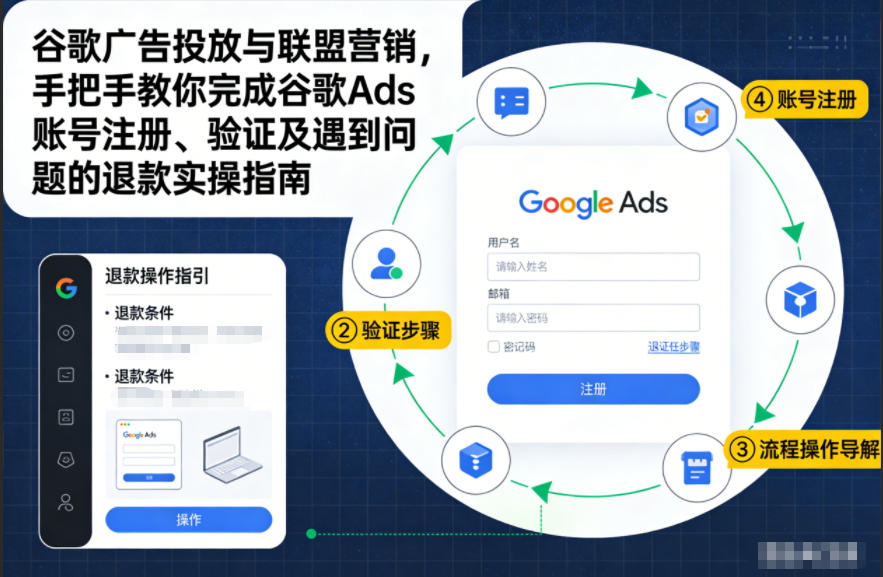 谷歌广告投放与联盟营销，手把手教你完成谷歌Ads账号注册、验证及遇到问题的退款实操指南-知识星球