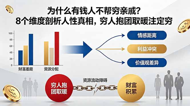 付费文章:为什么有钱人不帮穷亲戚?8个维度剖析人性真相,穷人抱团取暖注定穷-知识星球