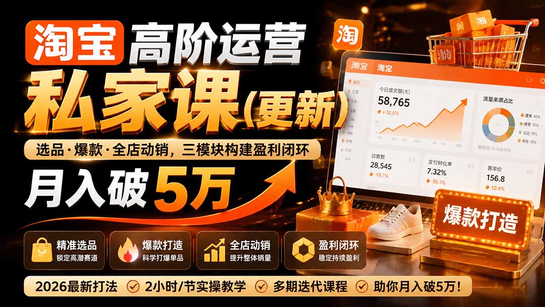 淘宝高阶运营私家课(更新26年-知识星球