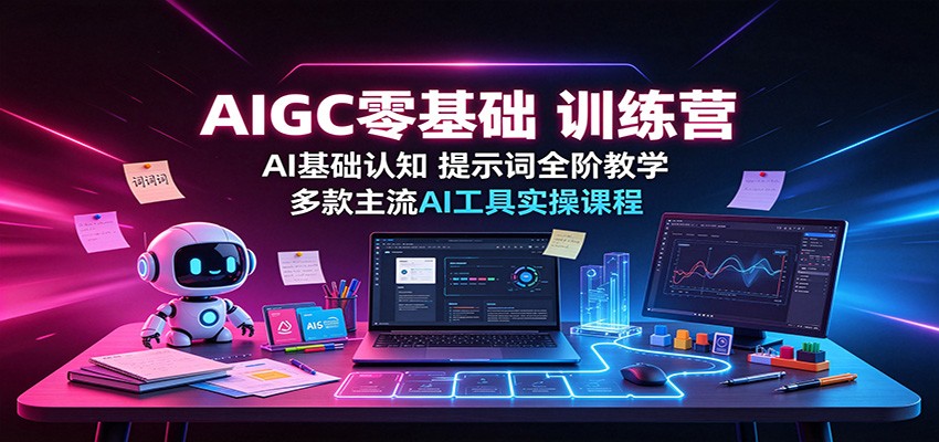AIGC零基础训练营：AI基础认知，提示词全阶教学，多款主流AI工具实操课程-知识星球