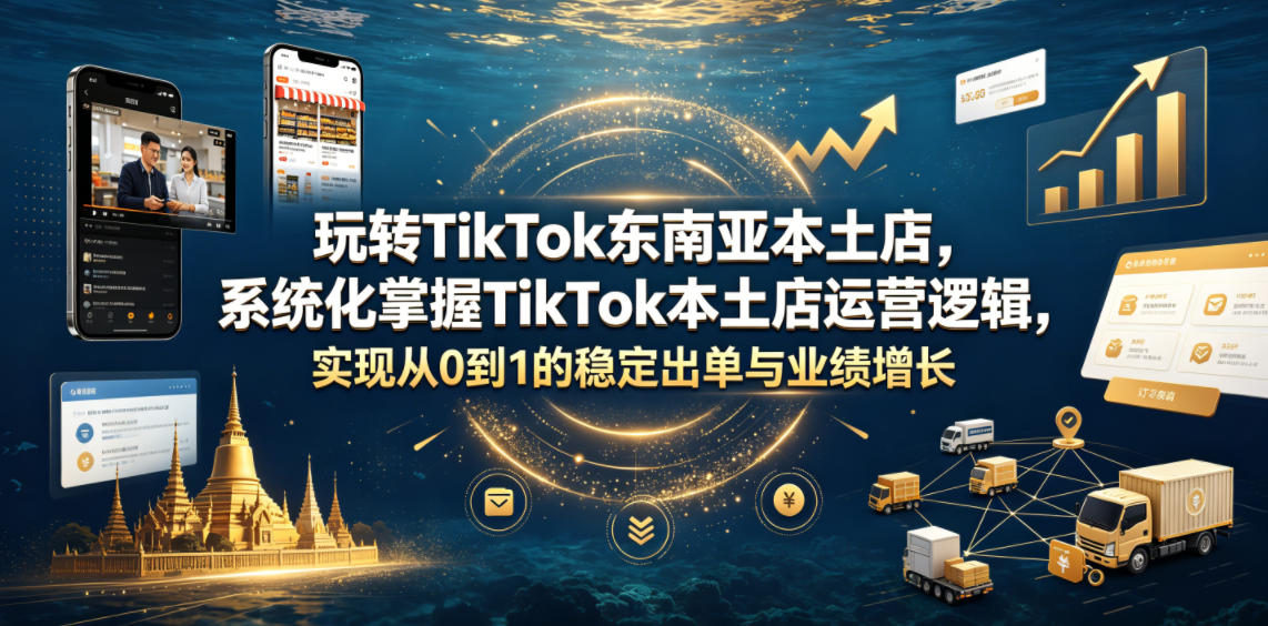 玩转TikTok东南亚本土店，系统化掌握TikTok本土店运营逻辑，实现从0到1的稳定出单与业绩增长-知识星球