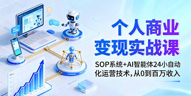 个人商业变现实战课：SOP系统+AI智能体24小自动化运营技术，从0到百万收入-知识星球