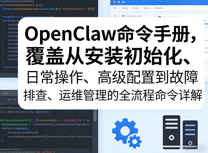 OpenClaw命令手册，覆盖从安装初始化、日常操作、高级配置到故障排查、运维管理的全流程命令详解-知识星球