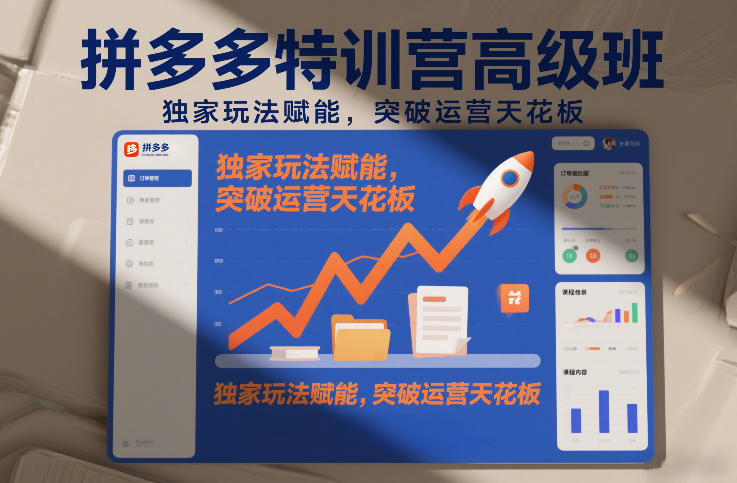 拼多多特训营高阶班，独家玩法赋能，突破运营天花板(更新26年2月)-知识星球