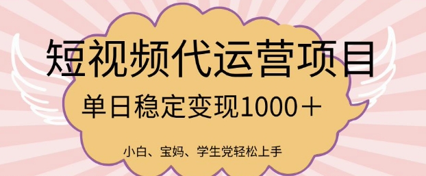 2025最新风口项目，短视频代运营日入多张【揭秘】-小禾网创