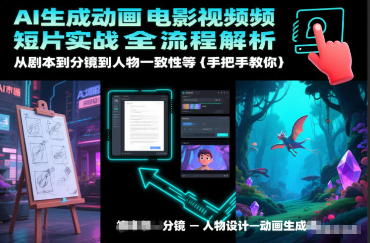 AI生成动画电影视频短片实战全流程解析，从剧本到分镜到人物一致性等手把手教你-知识星球