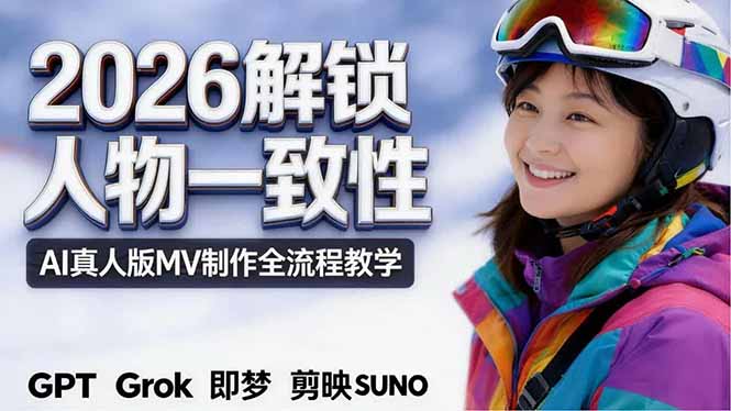 2026独创解锁人物一致性：AI真人版MV制作，不讲空话，不拼概念，全流程实操-知识星球