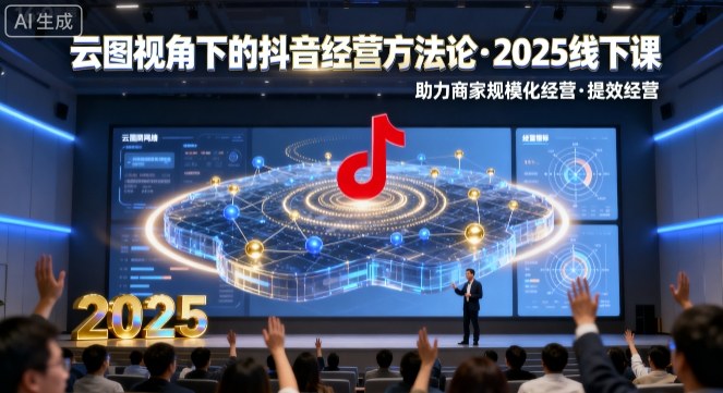 云图视角下的抖音经营方法论,2025线下课,助力商家规模化经营,提效经营(录音+字幕)-知识星球