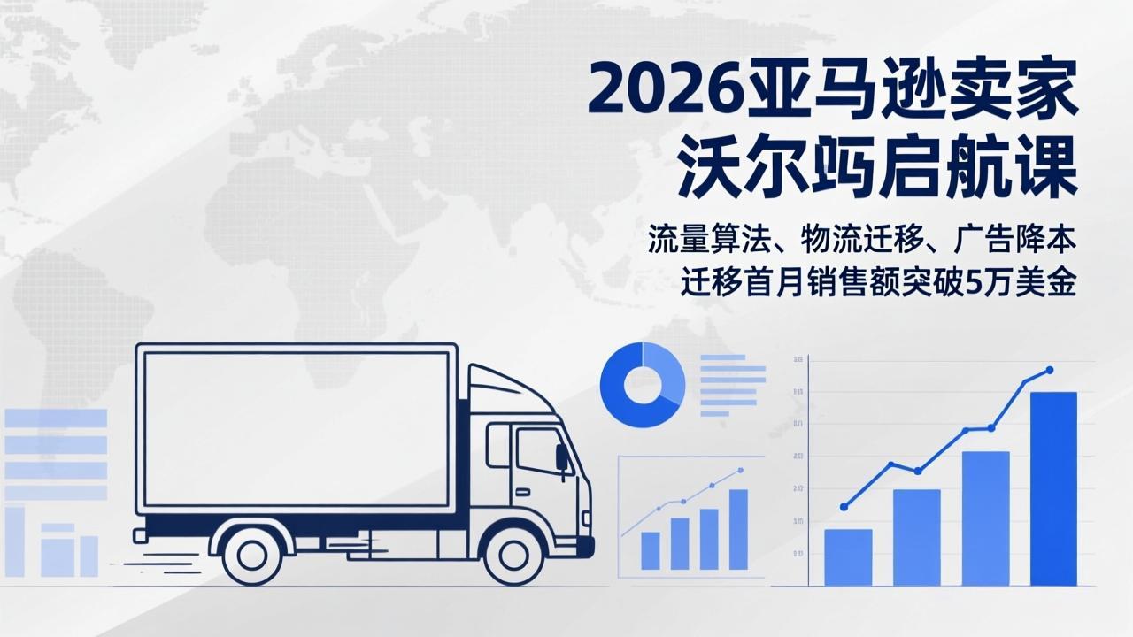 2026亚马逊卖家沃尔玛启航课，流量算法、物流迁移、广告降本，迁移首月销售额突破5万美金-知识星球