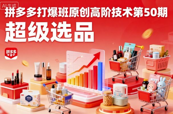 拼多多打爆班原创高阶技术第50期，超级选品-知识星球