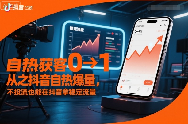 自热获客从0到1之抖音自热爆量，不投流也能在抖音拿稳定流量-知识星球