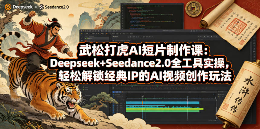 武松打虎AI短片制作课：Deepseek+Seedance2.0全工具实操，轻松解锁经典IP的AI视频创作玩法-知识星球