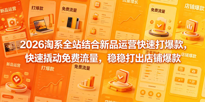 2026淘系全站结合新品运营快速打爆款，快速撬动免费流量，稳稳打出店铺爆款(更新5月12日)-知识星球