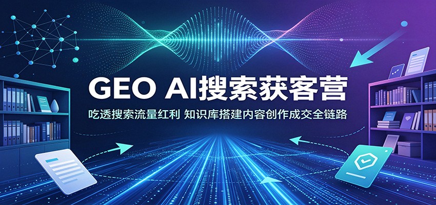 GEO AI搜索获客营：吃透搜索流量红利，知识库搭建内容创作成交全链路-知识星球