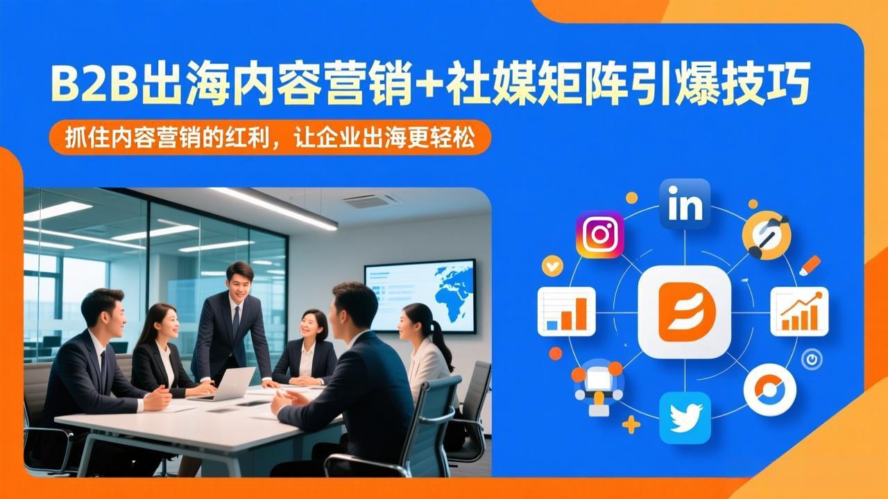 B2B出海内容营销+社媒矩阵引爆技巧：抓住内容营销的红利，让企业出海更轻松-知识星球