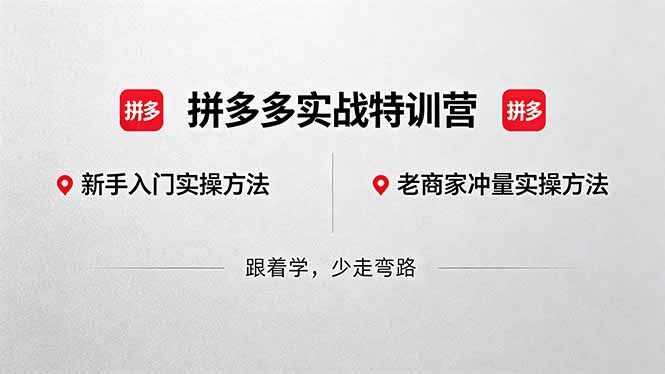 拼多多实战特训营(更新5月15-知识星球