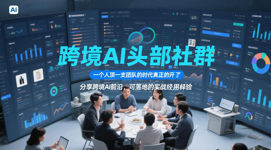 跨境AI头部社群，一个人顶一支团队的时代真正的开始了，分享跨境AI前沿，可落地的实战经验(更新5月11日)-知识星球