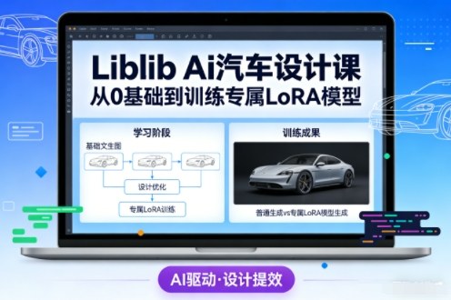 Liblib Ai汽车设计课，从0基础文生图，到教你训练专属设计和风格LoRA模型-知识星球