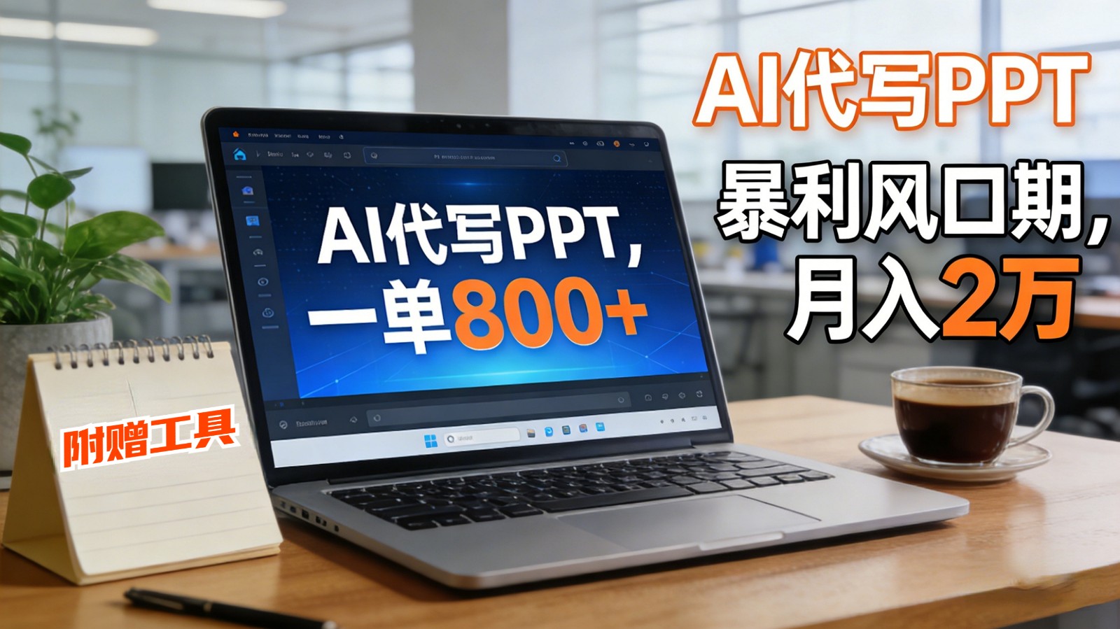 AI 代写做 PPT！一单狂赚 800+，风口期月入 2 万(工具 + 提示词直接送)-知识星球