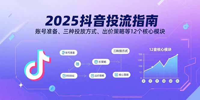 2025抖音投流指南，账号准备、三种投放方式、出价策略等12个核心模块-知识星球