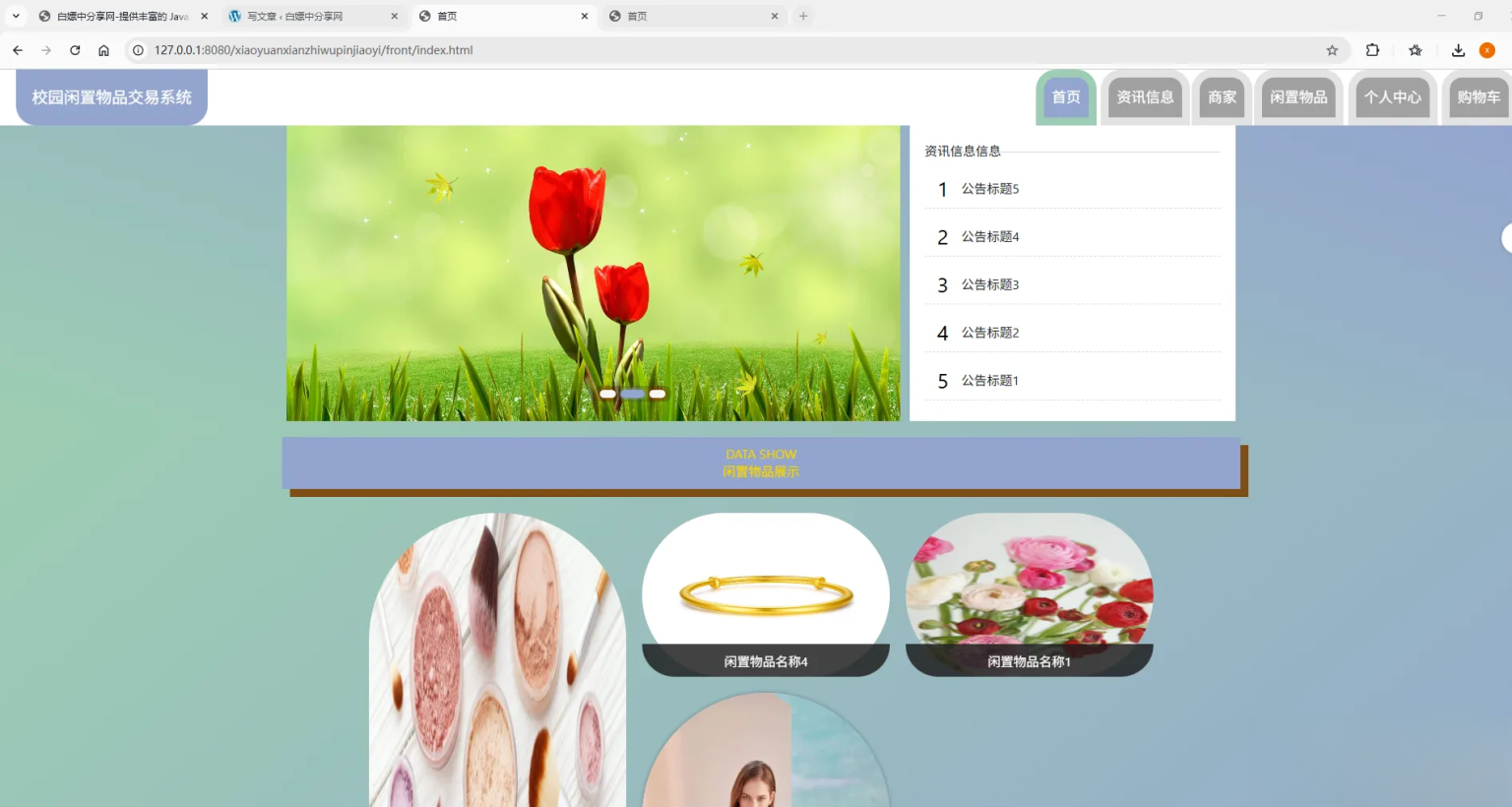 基于Spring Boot的校园闲置物品交易系统代码-知识星球