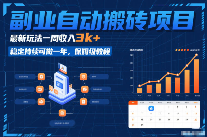 副业自动搬砖项目,最新玩法一周收入3k+,稳定持续可做一年,保姆级教程【揭秘】-知识星球