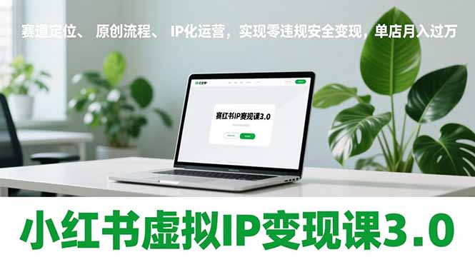 小红书虚拟IP变现课3.0，赛道定位、原创流程、IP化运营，实现零违规安全变现，单店月入过万-知识星球