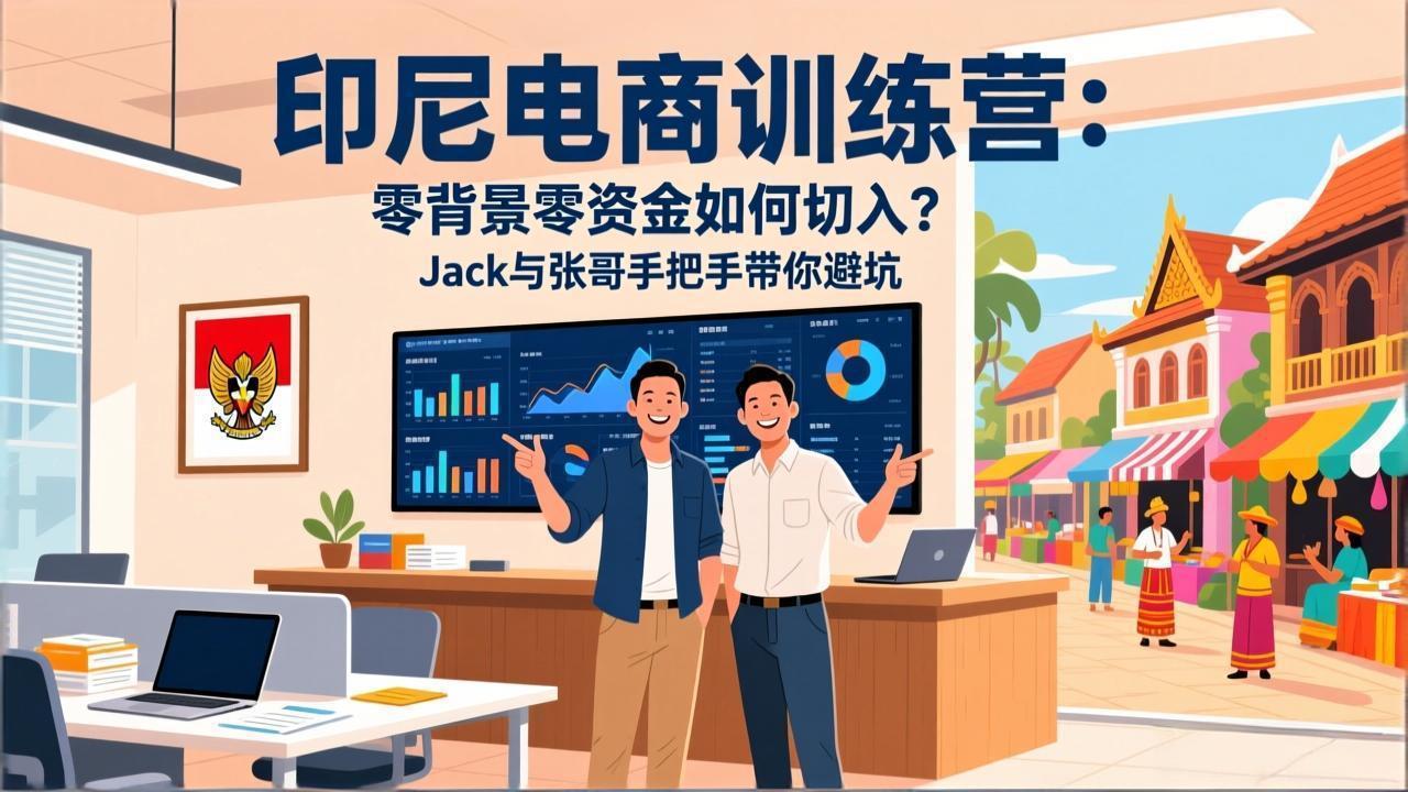 印尼电商训练营：零背景零资金如何切入？Jack与张哥手把手带你避坑-知识星球