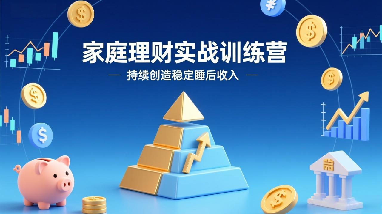家庭理财实战训练营：从0到1建体系，三阶进阶层层递进，助你持续创造稳定睡后收入-知识星球