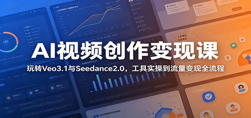 AI视频创作变现课：玩转Veo3.1与Seedance2.0，工具实操到流量变现全流程-知识星球