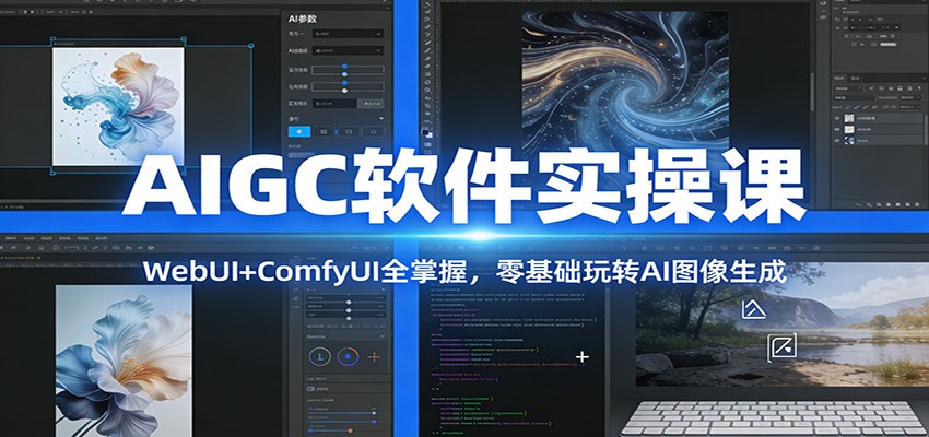 AIGC软件实操课：WebUI+ComfyUI全掌握，零基础玩转AI图像生成-知识星球